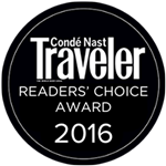 Conde Nast Traveler - 2016 Reader’s Choice Award badge