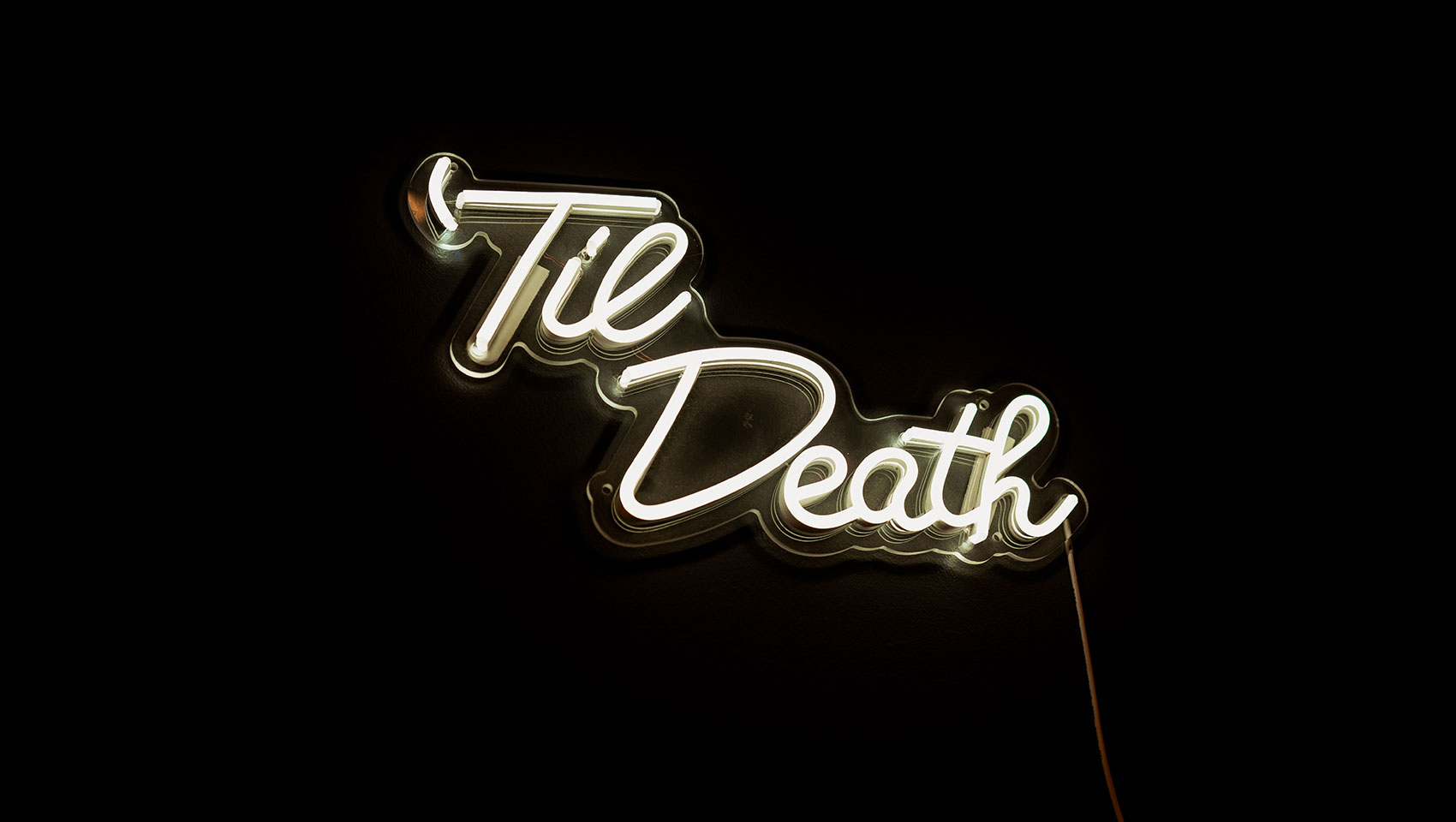Til Death Neon Sign