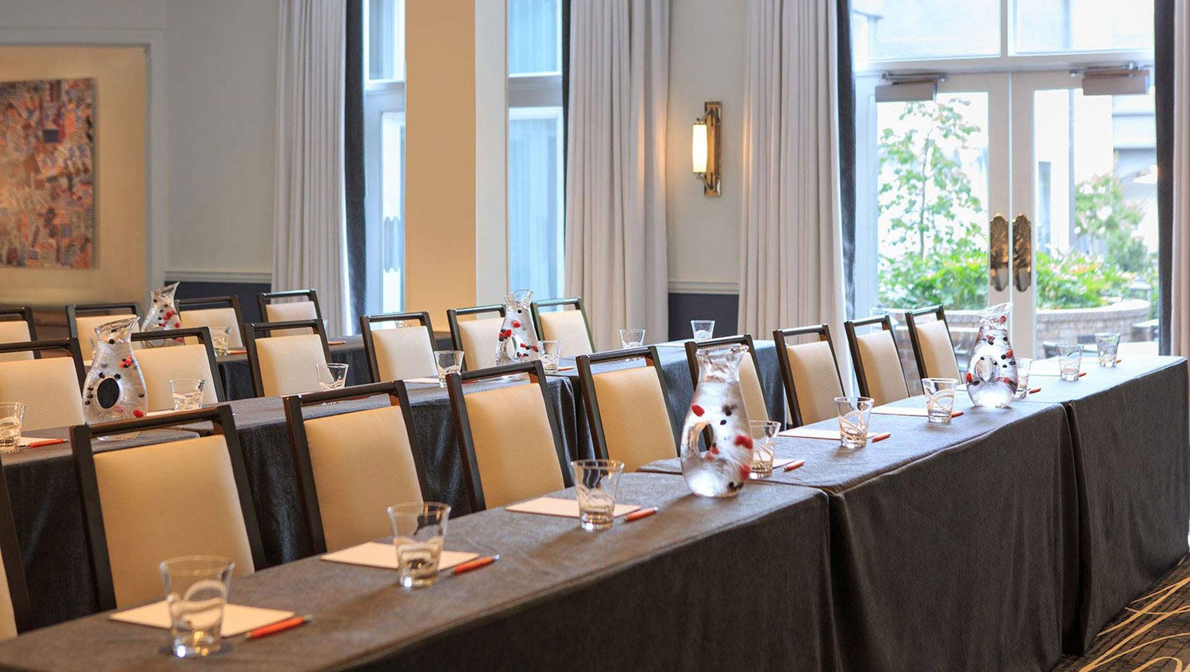 The Kimpton Brice Hotel conference boardroom