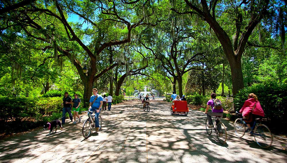 downtown Savannah, Georgia