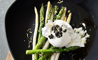 Pacci Italian Kitchen and bar asparagus burrata